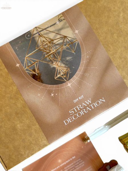 Straw Decoration DIY kit "Christmas Magic"